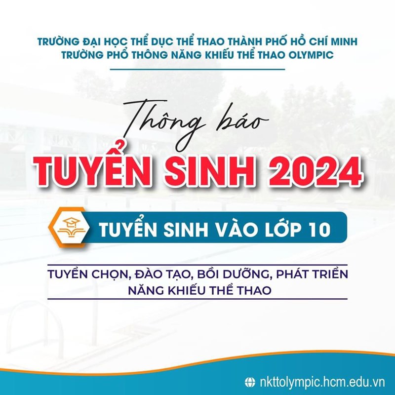 Thông báo tuyển sinh lớp 10 - 2024